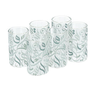 Oval Shape Glass cup set of 12 pieces, tea cup